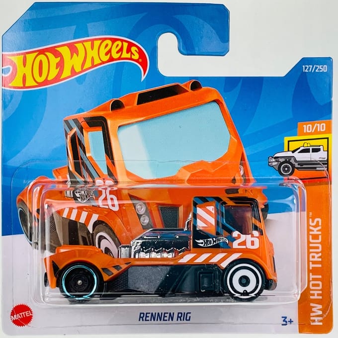 Hot Wheels Rennen Rig Hot Trucks Oranje 1:64 HCW42