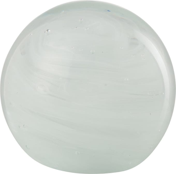 J-Line presse-papier Twister Rond - glas - wit - small