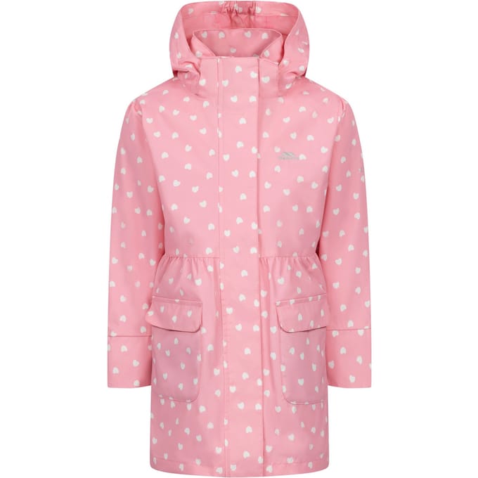 Trespass Meisjes Hester Waterdichte Jas (Babyroze)