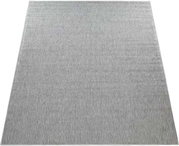 Flycarpets Binnen & Buitenkleed Timiso - Effen Uni - Grijs