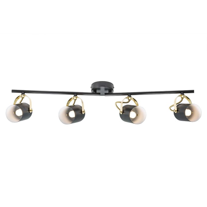 Nordlux Lotus 4-Spot /Messing 50130103 Plafondlamp Zwart