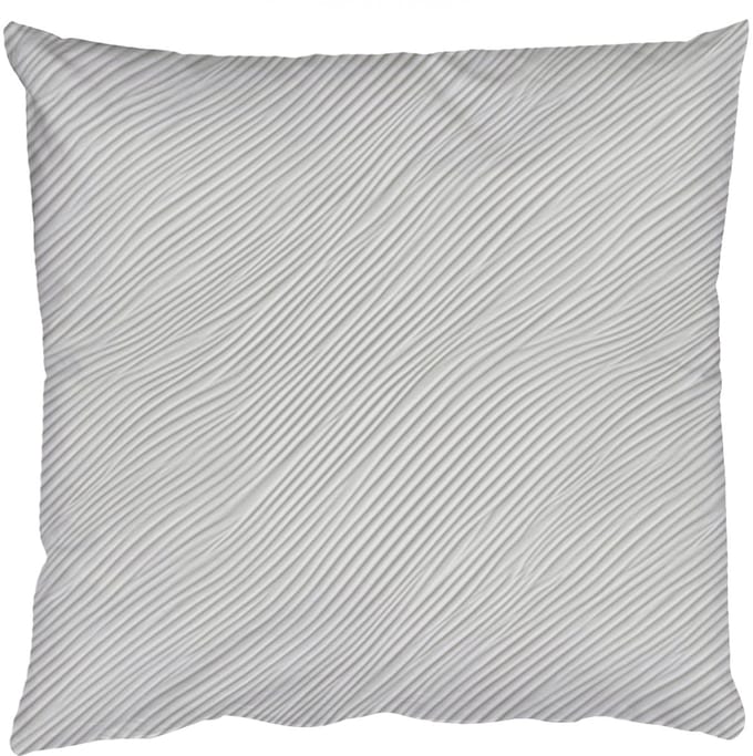 Sierkussens - Kussentjes Woonkamer - 50x50 cm - Golven - Ribbels - Wit