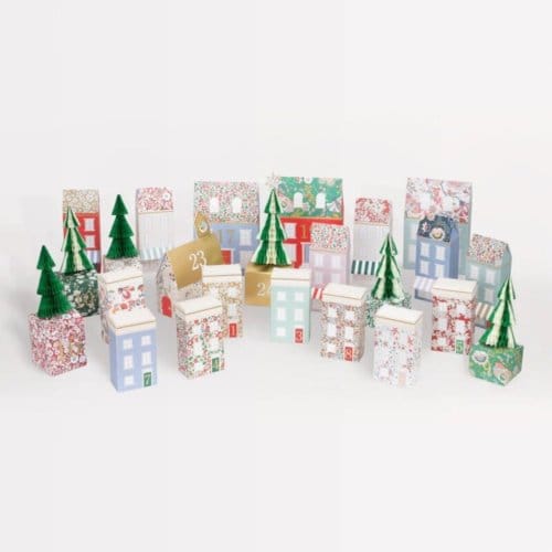 Meri meri x liberty kerst advent dorp