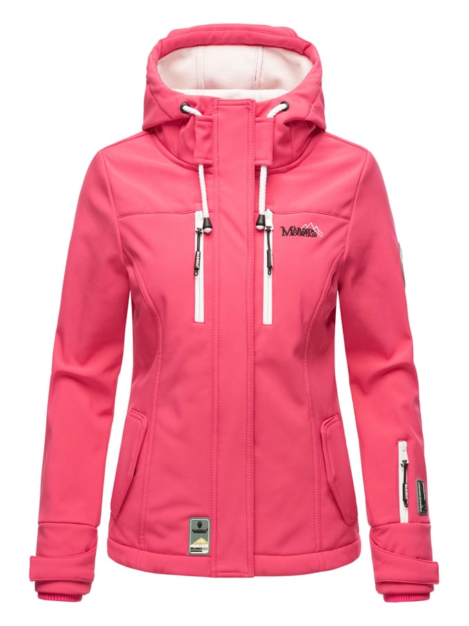 Marikoo dames softshelljas – Kleine Zicke, warm met capuchon & fleecevoering