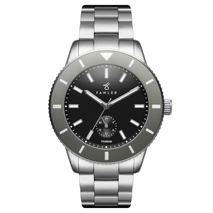 Makalu | Grijs Geborsteld Titanium Duikershorloge