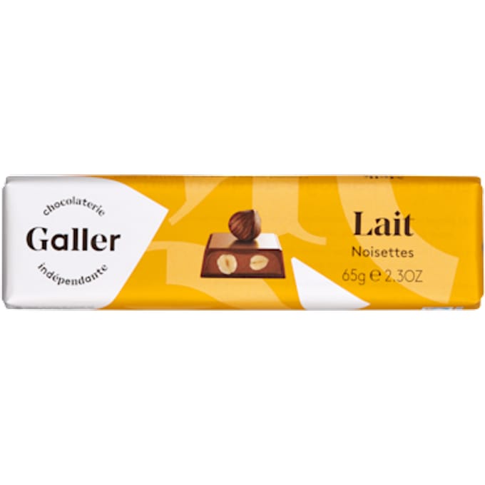 Chocoladereep Galler Milk Hazelnuts, 65 g