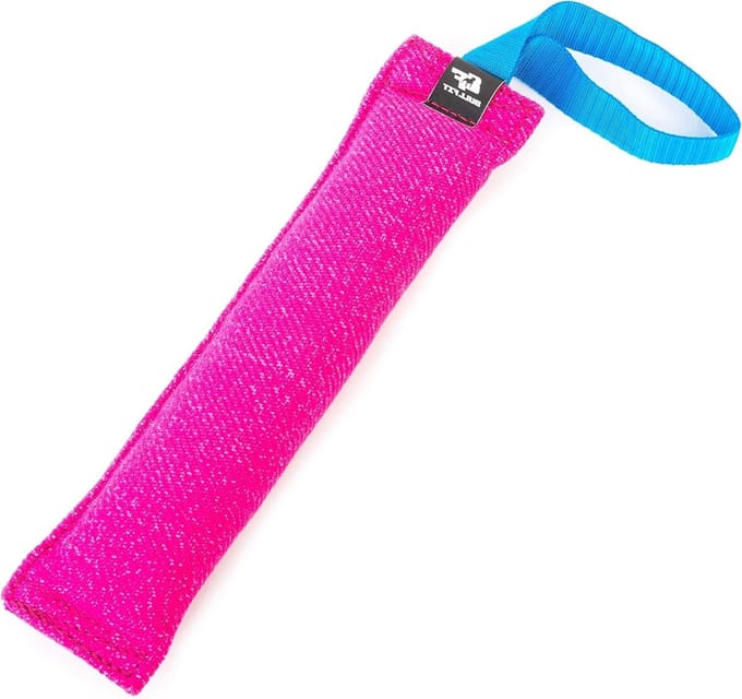 Bijtworst Hond - Trainingsdummy Kussen - Hondentraining Spel - Scheurvast Nylon Materiaal - 30 cm - Roze