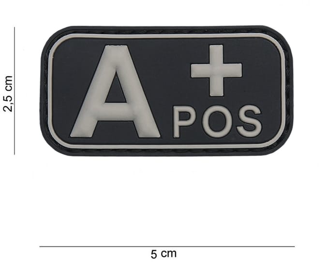 Embleem 3D PVC $-) groen