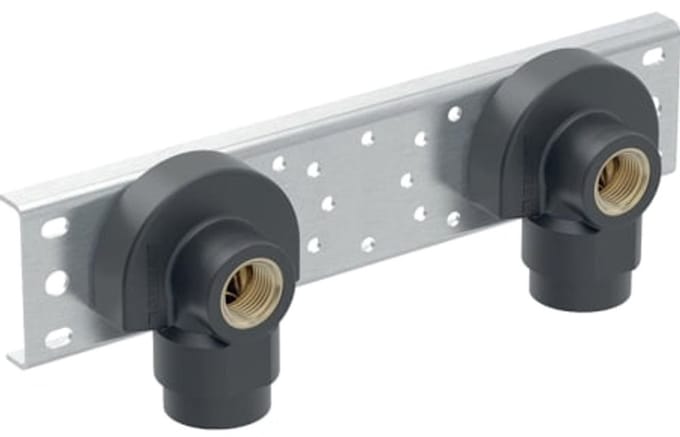 Geberit Mapress aansluithoek 90° met buitendraad MF 1/2", voorgemonteerd, dubbel, AD 10, 632.863.00.2