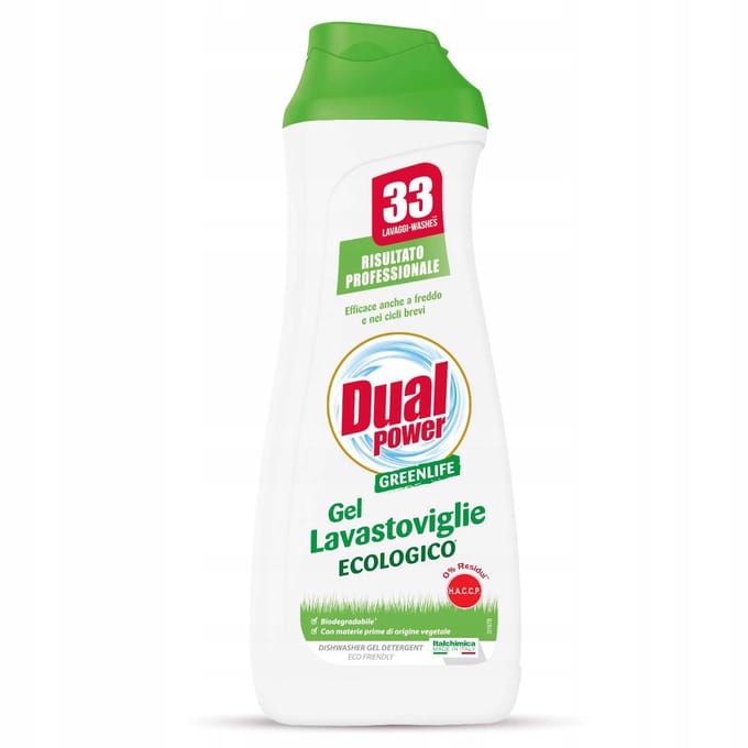 Dishwasher gel greenlife lavastoviglie 660ml - dual power
