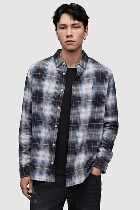AllSaints Valens Ls Shirt Off White Taglia: M | Camicie Casual Outlet | Uomo | Bianco