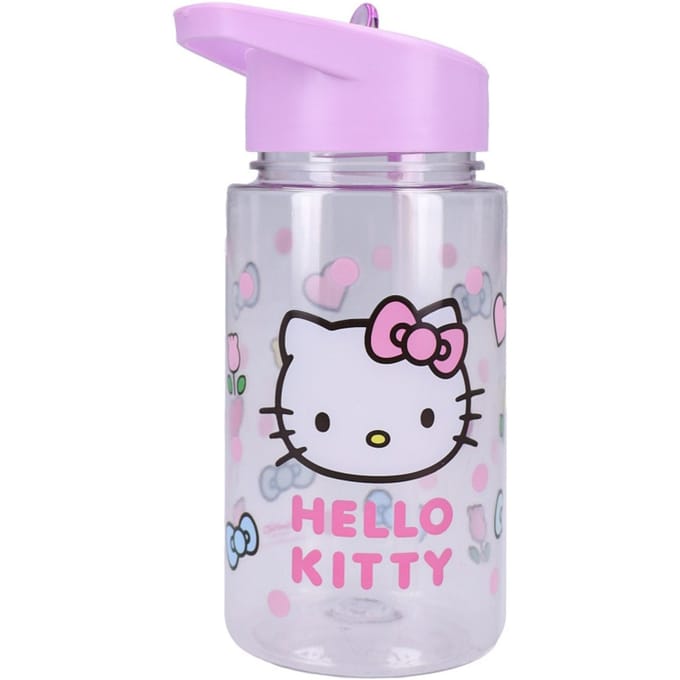 Hello Kitty Drink Up - Drinkfles - 450ml - Paars - Schoolbeker