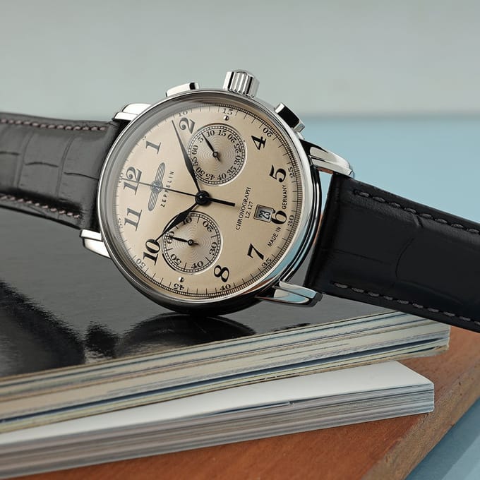 Zeppelin 7678-5 LZ 127 Graf Zeppelin chronograaf horloge 42 mm