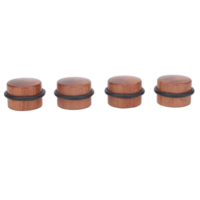 4 pièces Butée de porte cylindrique Prévenir l'impact Silencieux Sans poinçon Bois massif Butée de porte de sol avec