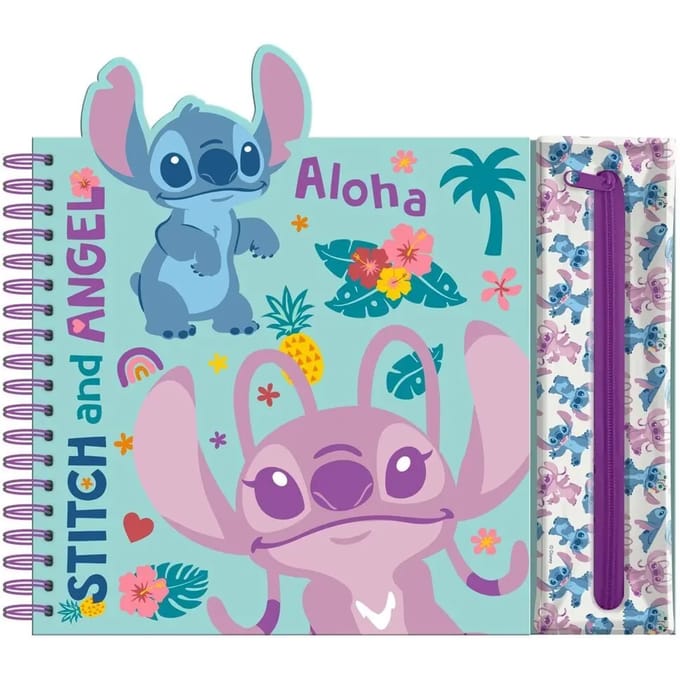 Cahier Activiteiten met Etui Kids Licensing Disney Stitch
