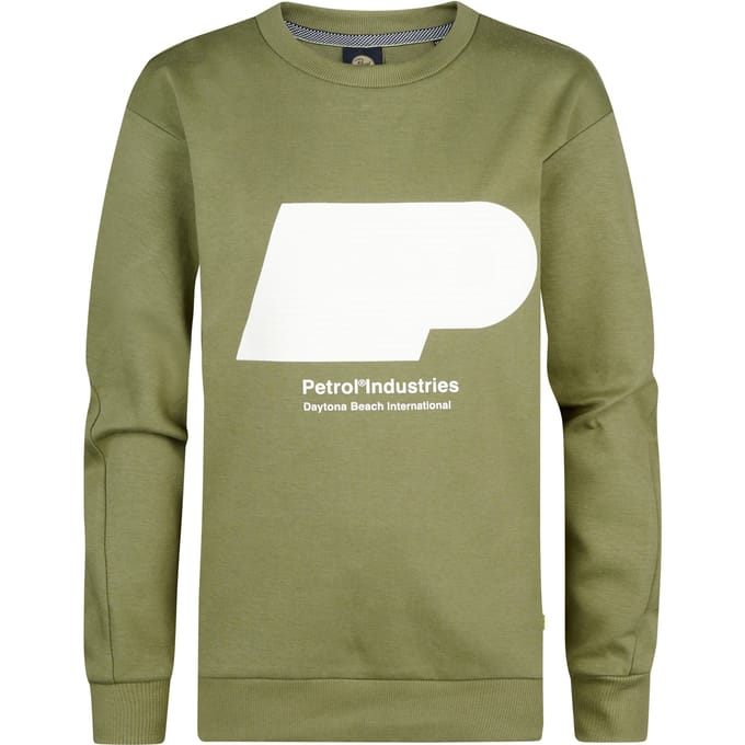 Petrol Industries - Jongens Artwork Sweater Harborview - Groen