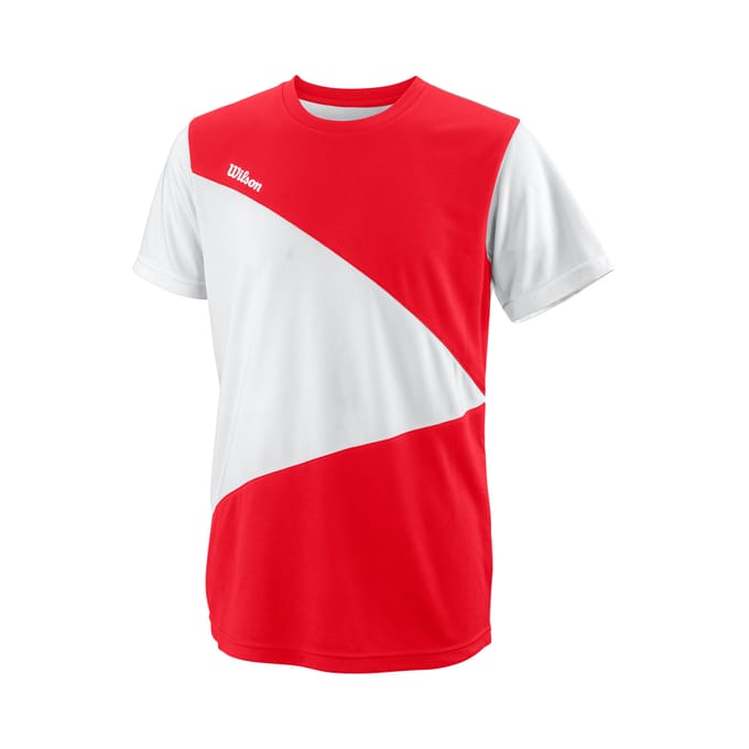 Wilson Team T-shirt Jongens-Rood,Wit