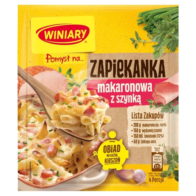 Winiary Idee voor... Pastaschotel met ham 35 g