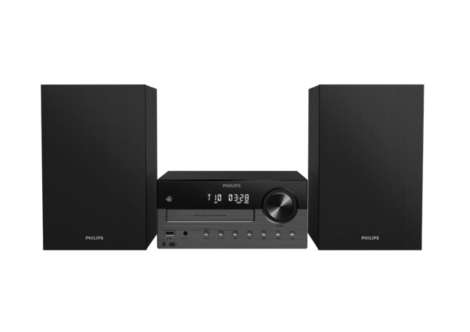 PHILIPS TAM4505M2/12 Micromuzieksysteem - 80 W RMS - DAB+ - FM-radio - CD - Bluetooth 5.4 - USB - Auracast - Audio-in - 2-weg Basreflexluidsprekers