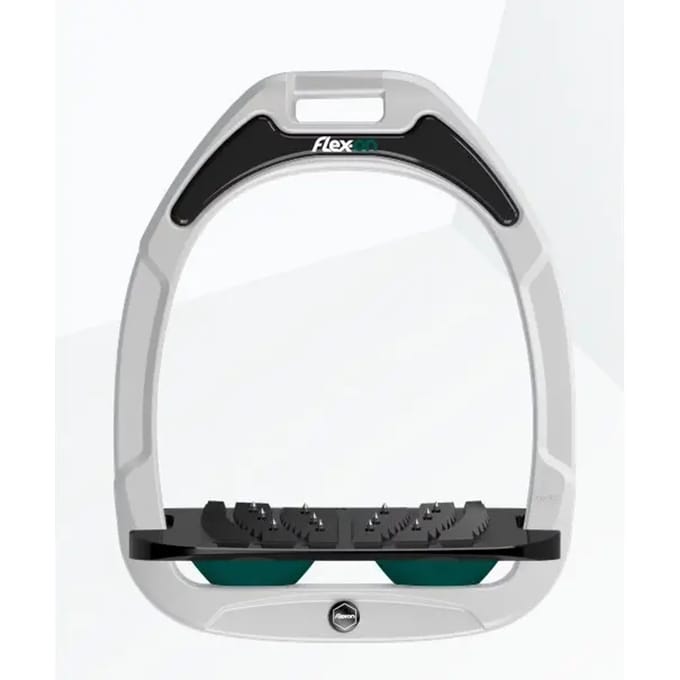 Ultra Grip Verstelbare stijgbeugels Wit/Zwart/Groen Flex-On Green Composite