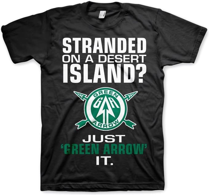 DC Comics Arrow Heren Tshirt -M- Just Green Arrow It Zwart