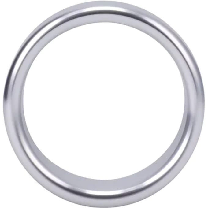Rock Solid Brushed Alloy Cockring - Medium