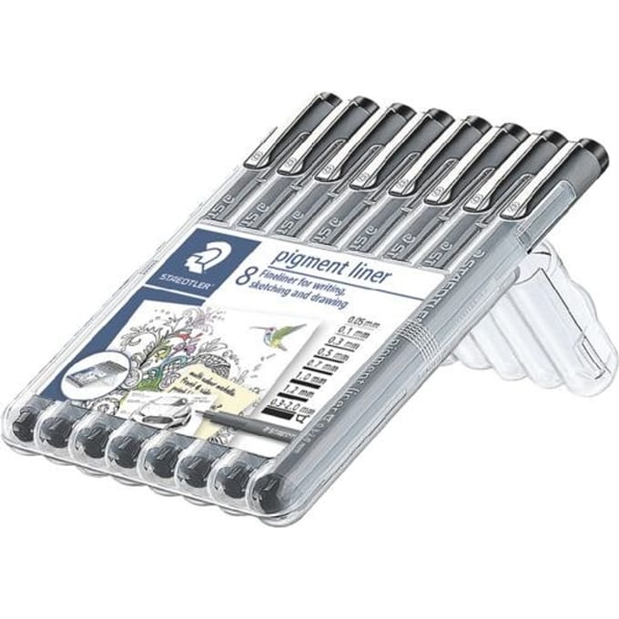 STAEDTLER - Artist Series - pigment liner - box 8 st