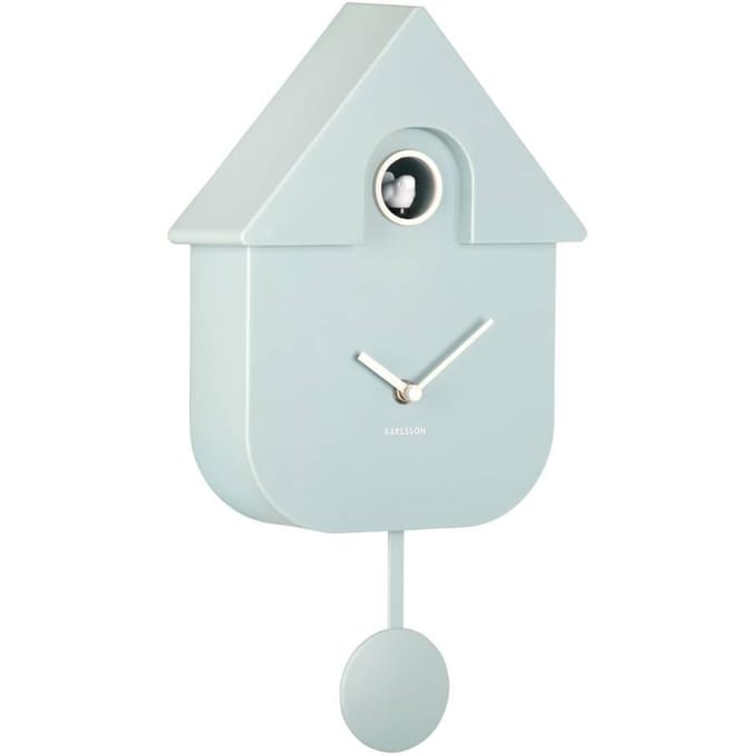 Karlsson Koekoeksklok Modern Cuckoo - Blauw - 8,5x21,5x41cm - Wandklok Modern