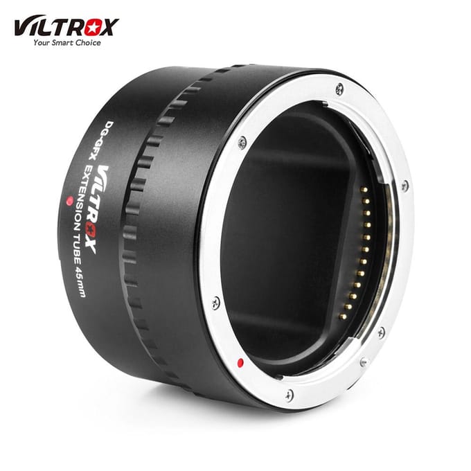 Viltrox DG-GFX 45 mm automatische elektronische macro-verlengbuisadapterring zwart