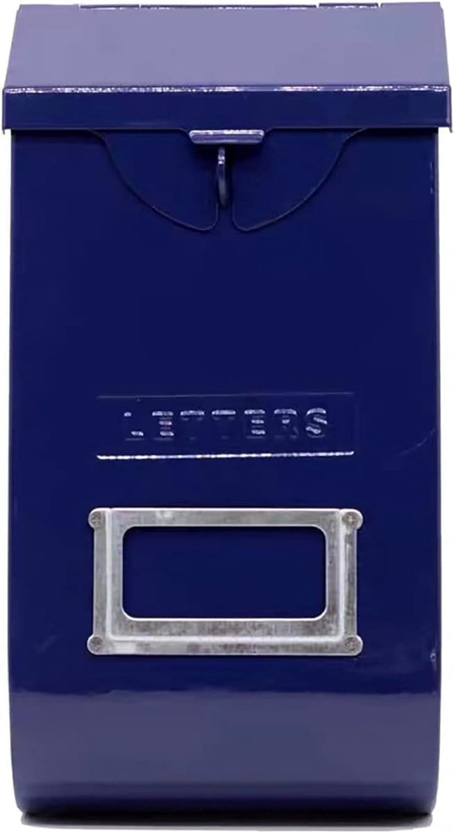 Brievenbus Buiten - Post Opbergbox - Post Ontvangen - Waterdicht Stalen Plaat - 155 x 295 cm - Blauw