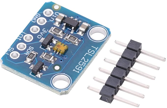 Dailygoody - TSL2591 Hoogdynamische Digitale Lichtsensor - I2C-interface - Compact en lichtgewicht - Volledig spectrum - Infrarood technologie - Gesch