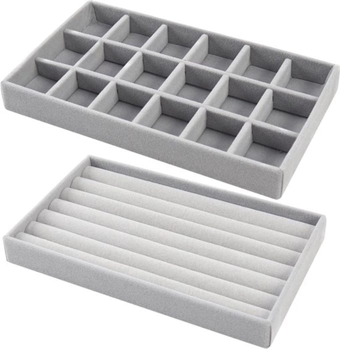 Allecto - Fluwelen Sieradenbakjes Organizer - Ruimtebesparend en