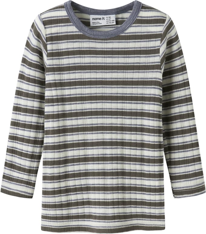 NAME IT - NMMWANG WOOL NEEDLE LS TOP NOOS - Jongens - Lange mouwen shirts