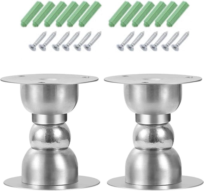 RV Deurstopper Houder - Camper Deurstopper - Voorkomt Deurklappen - Magnetische Sluiting - 12 x 10.2 x 5.7 cm - Zilver