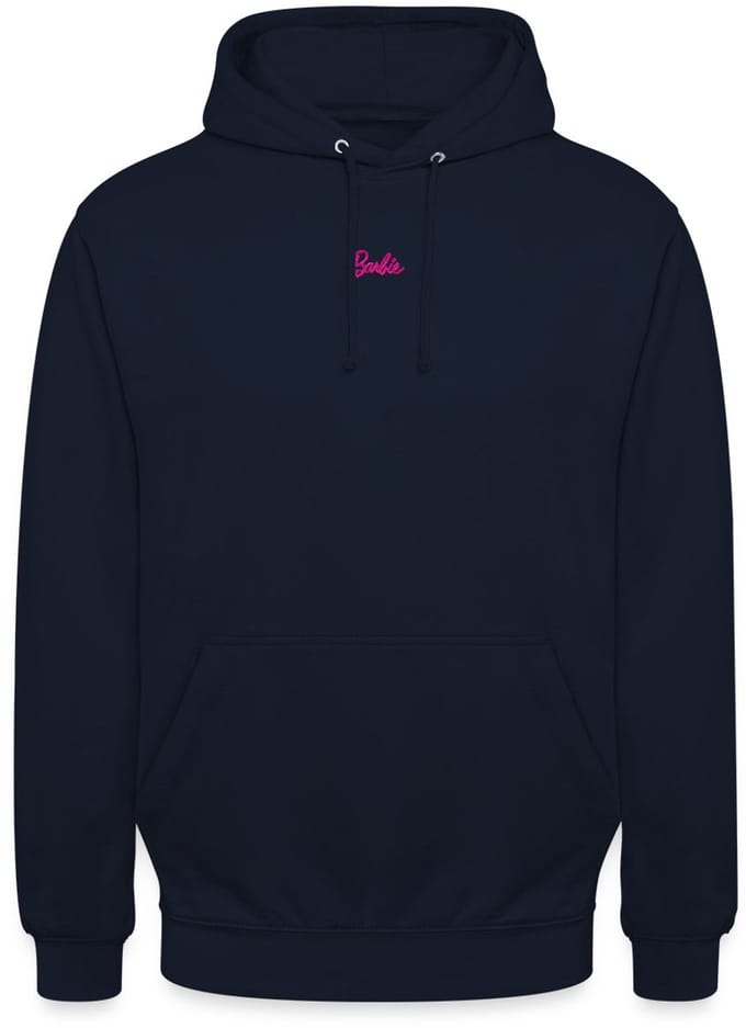 Barbie Logo Klein Borduurwerk Hoodie Unisex