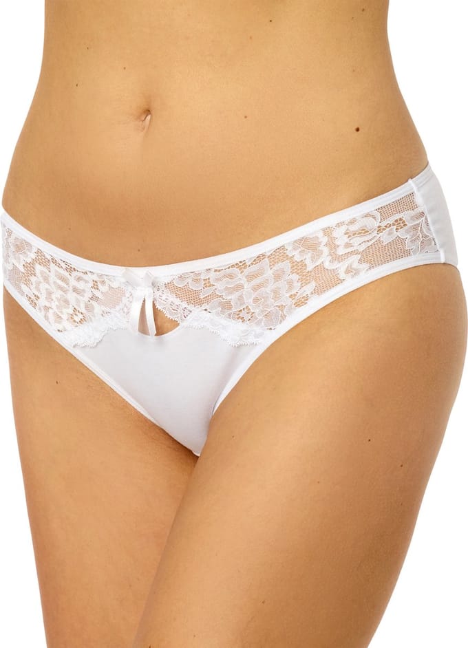 Merry Style Dames Slip Onderbroek - Katoen - Regular Taille - MS-GAB-17-Hipsters - Wit - S
