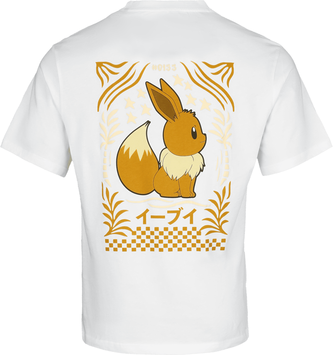 Pokémon - Gaming T-shirt - Evoli - S tot XXL - voor Mannen - wit
