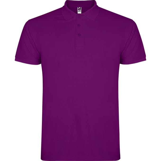 Roly Heren Ster Poloshirt (Paars)