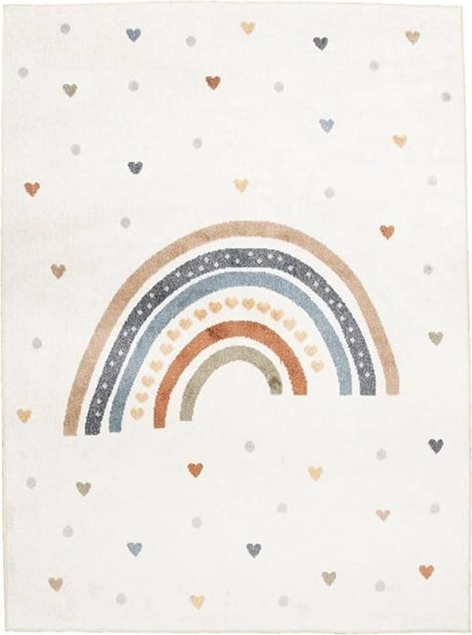 Little Olly Wasbaar kindervloerkleed - Ravi Rainbow Multicolor - 140x200cm