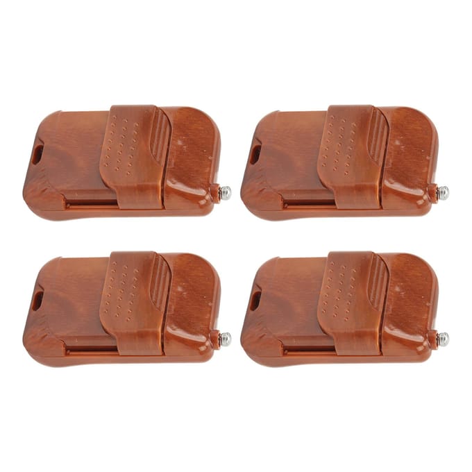 4 Pièces Télécommande Clonage Porte-clés 433MHz Contrôleur 4 Canaux pour Porte de Garage Portail brown