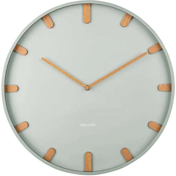 Karlsson Wandklok Grace - Groen - Ø40cm - Wandklok Modern