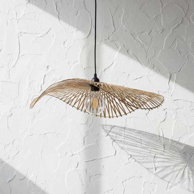 Bamboe hanglamp Serra -Ø60cm- bamboe hanglamp - 4Shine
