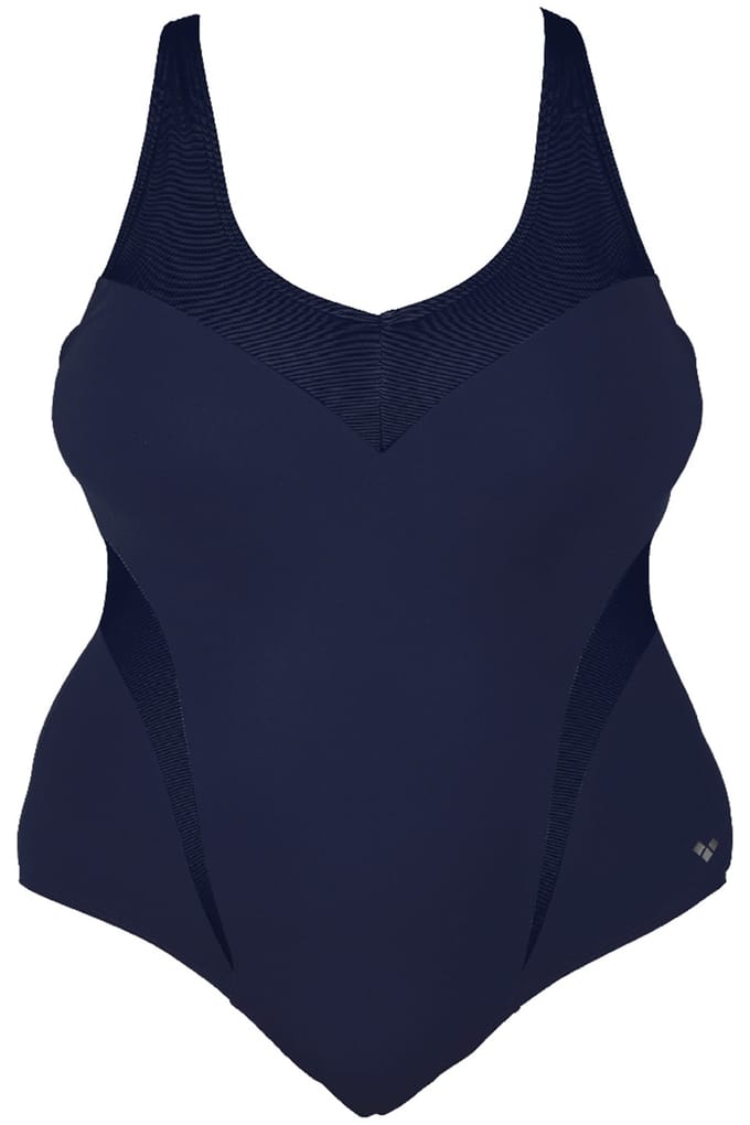 Arena W Isabel Light Cross Back One Piece Plus Navy Bright Blue Größe: 3X | Badeanzüge Outlet | Damen | Blau