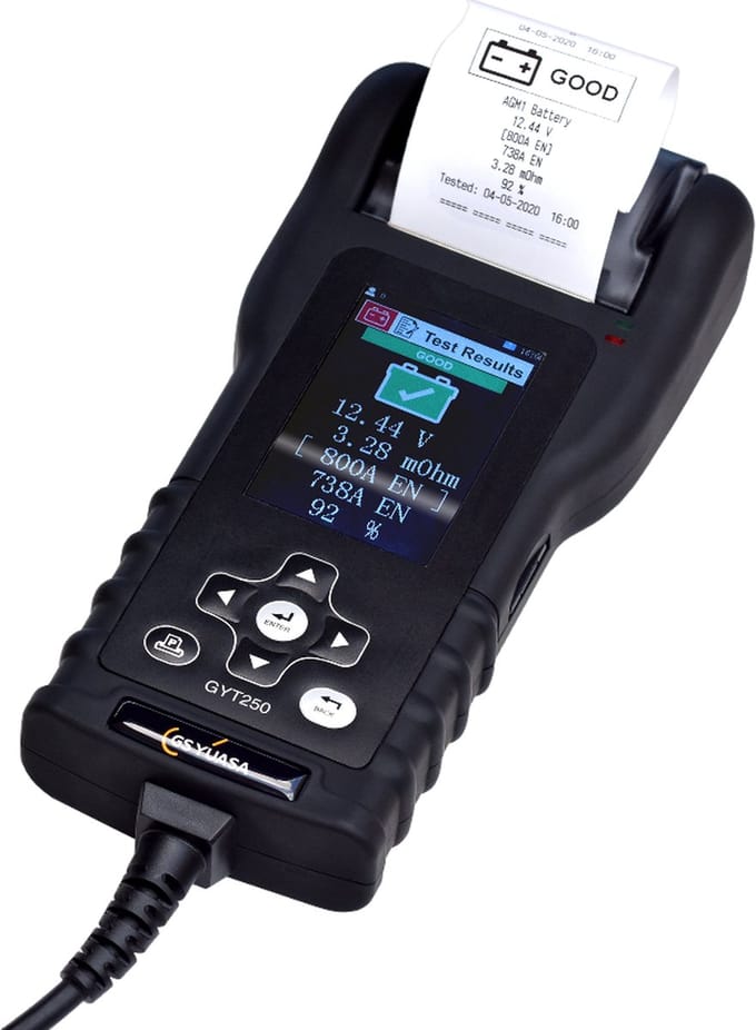 Yuasa GYT250 Battery and Electrical System Tester