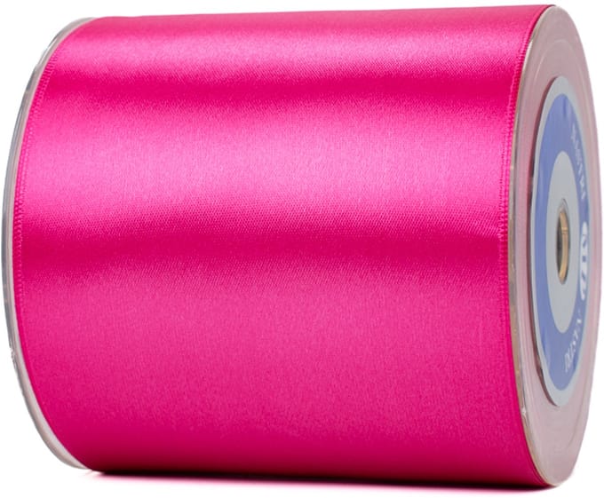 Breed openingslint van 10 cm x 25 meter roze - lint voor opening