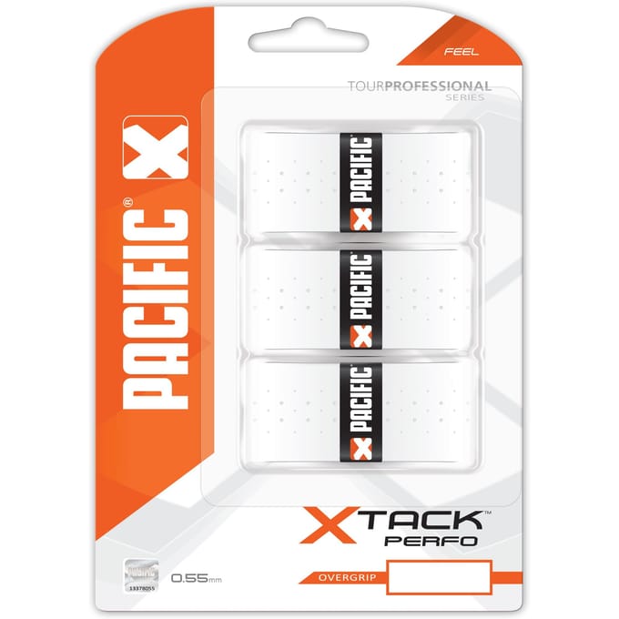 Pacific X Tack Perfo - Tennisgrip - 0.55mm - Wit