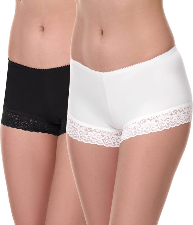Merry Style Dames Boxershort Onderbroek - Katoen - Regular Taille - 2-Pack - MS-GAB-55-Boxer-2P