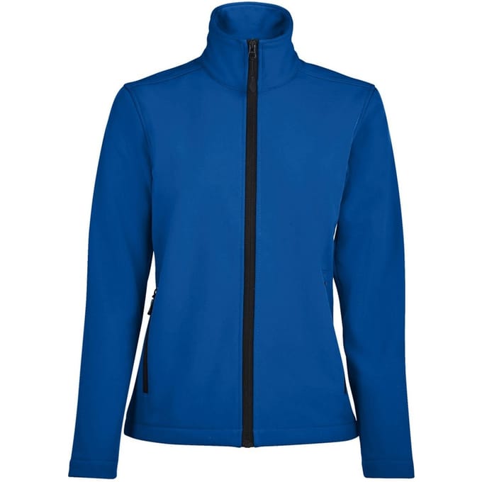 SOLS Dames/dames Race Full Zip Water Repellent Softshell Jacket (Koningsblauw)