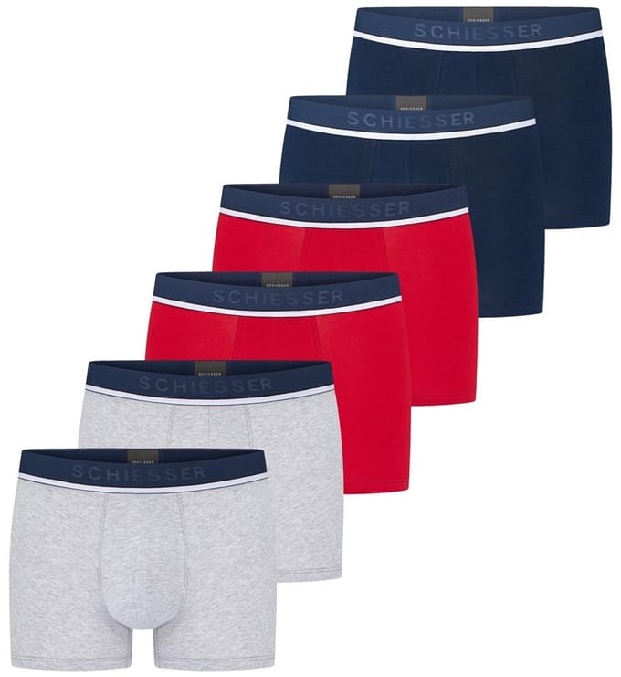 Schiesser Heren Shorts / Pants 6er Pack - 95/5 - Cotton