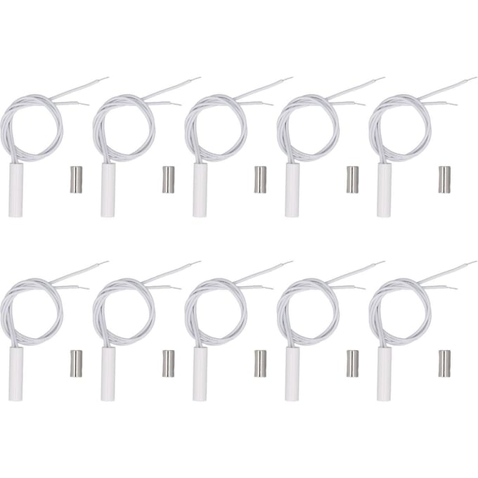 10 Sets Inbouw Bedrade Beveiligings Raam Deursensor DC100V Ingebouwde Raam Reed Schakelaar voor Alarm white